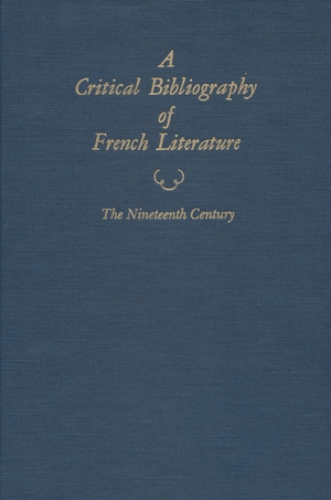 Cover for the book: Critical Bibliography of French Literature, A