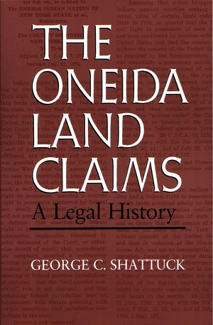 Cover for the book: Oneida Land Claims, The