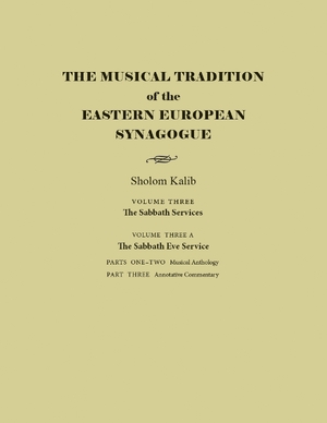 Cover for the book: Musical Tradition of the Eastern European Synagogue, The