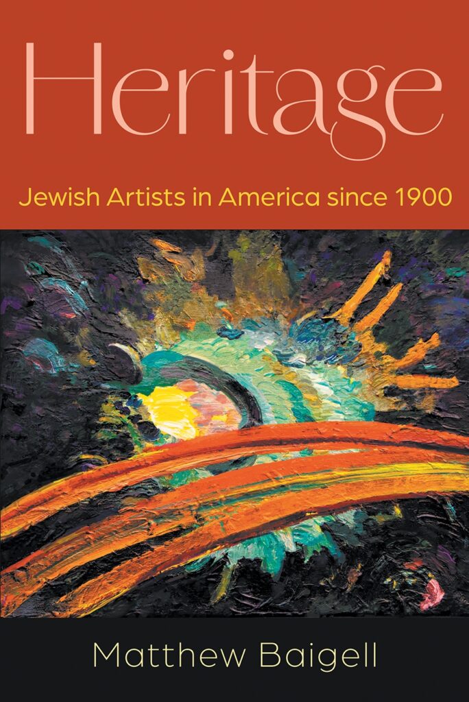 Cover of "Heritage: Jewish Artists in America since 1900" by Matthew Baigell.