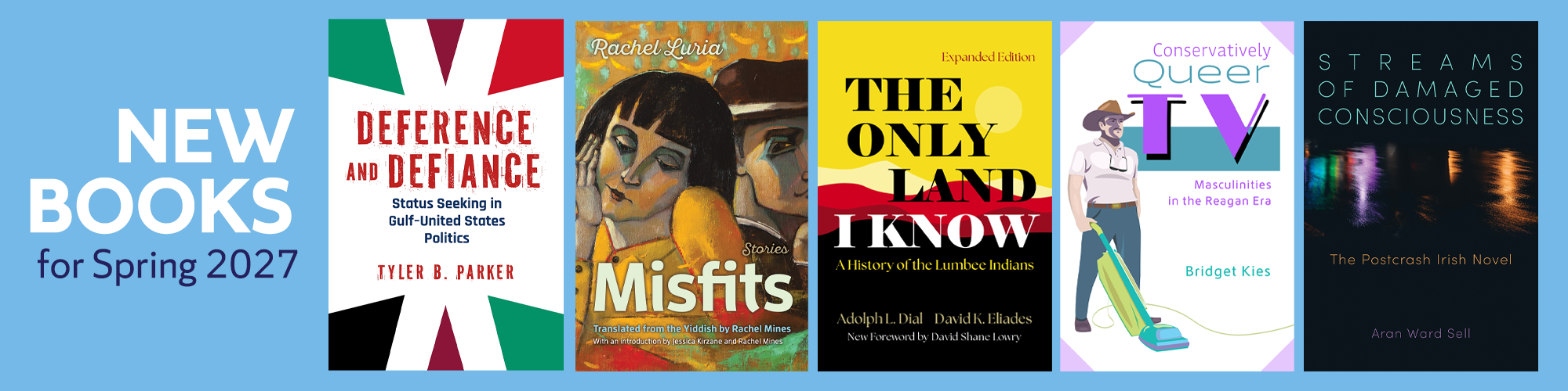 New Books for Spring 2027
